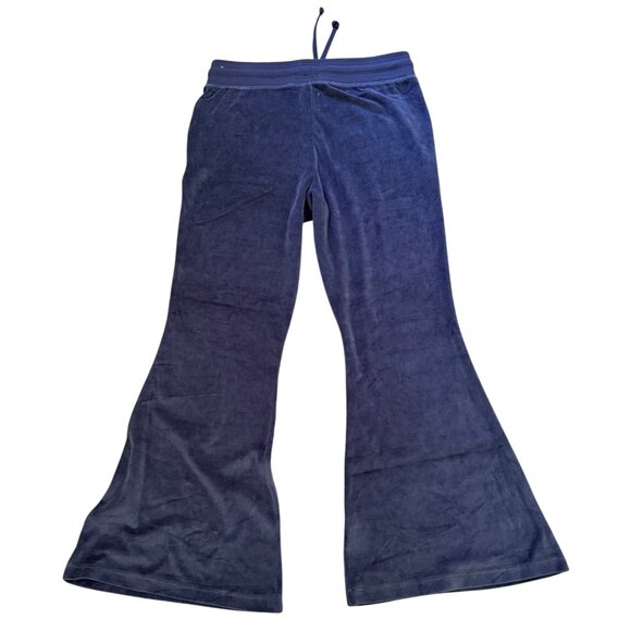Aerie Womens Navy Velour Flared Lounge Pants Large - Picture 4 of 16